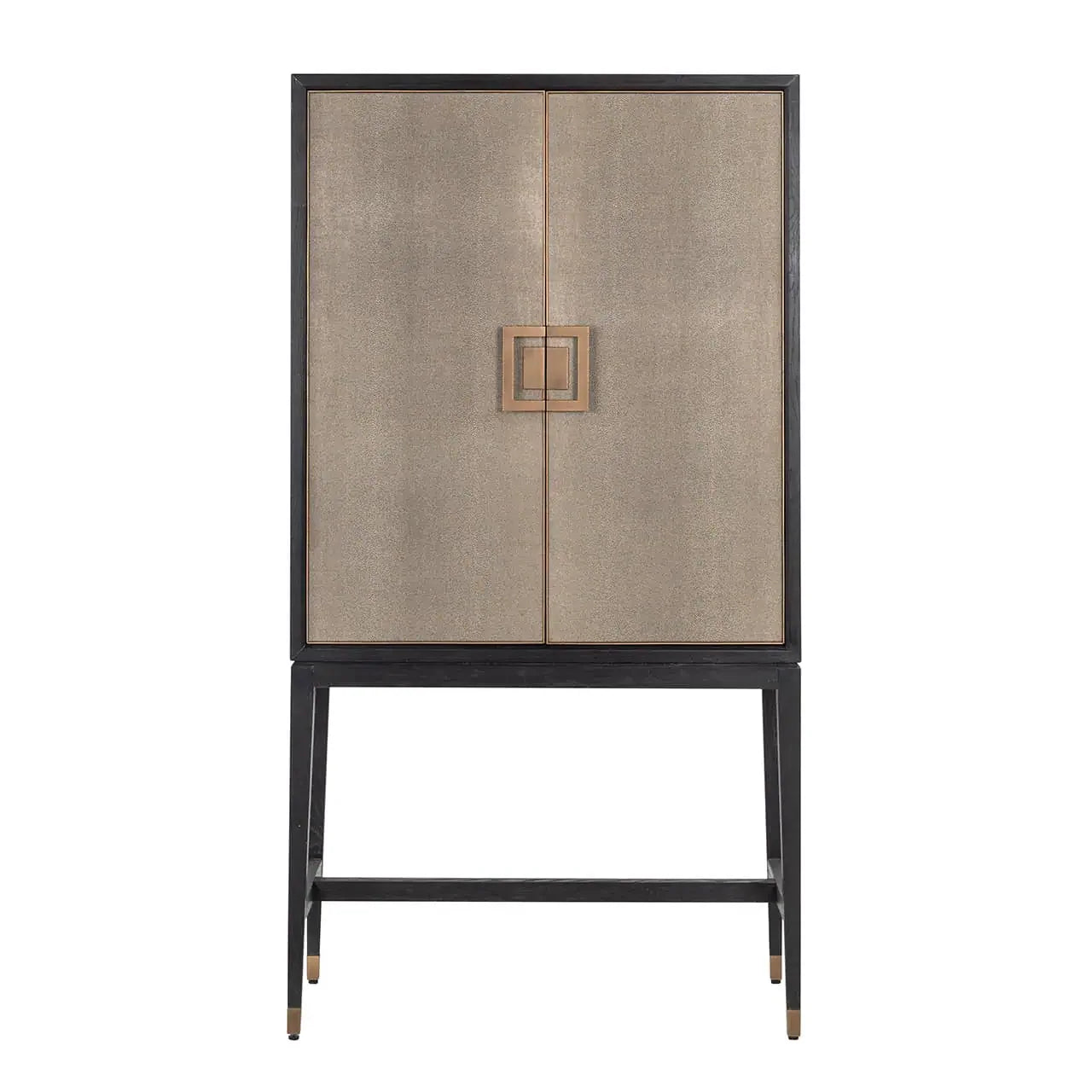 Bāra skapis Bloomville Richmond Interiors 2 durvis 185/97/45 cm zelta krāsā - N1 Home