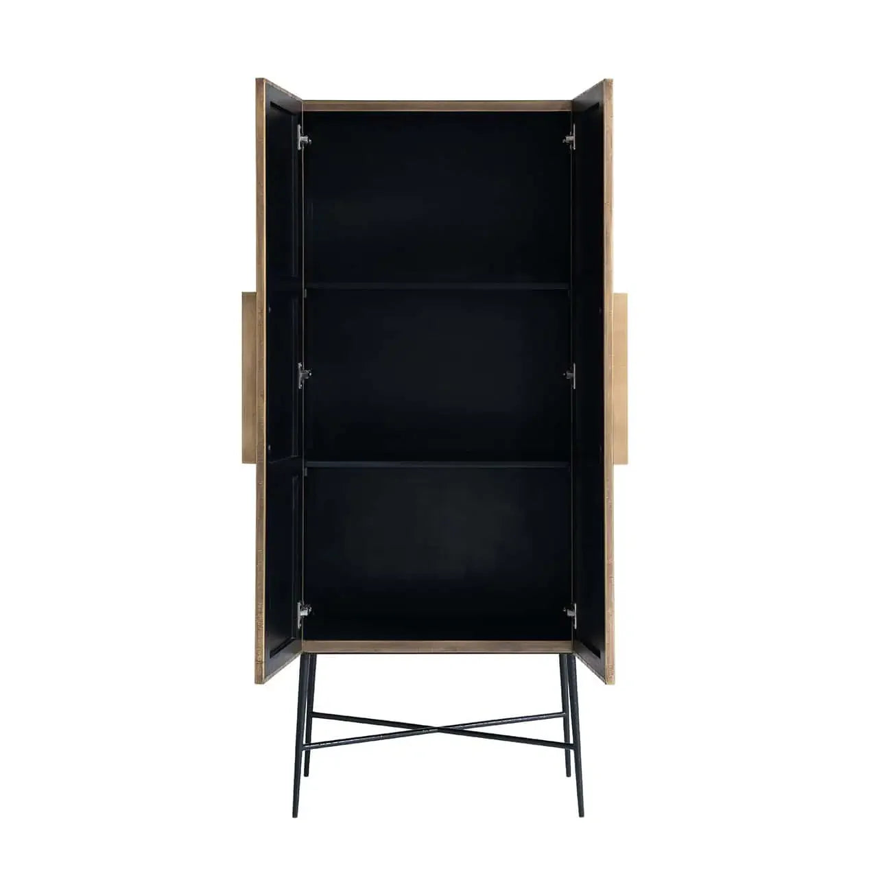Skapis Ironville ar 2 durvīm Richmond Interiors 182/75/40 cm zelts - N1 Home
