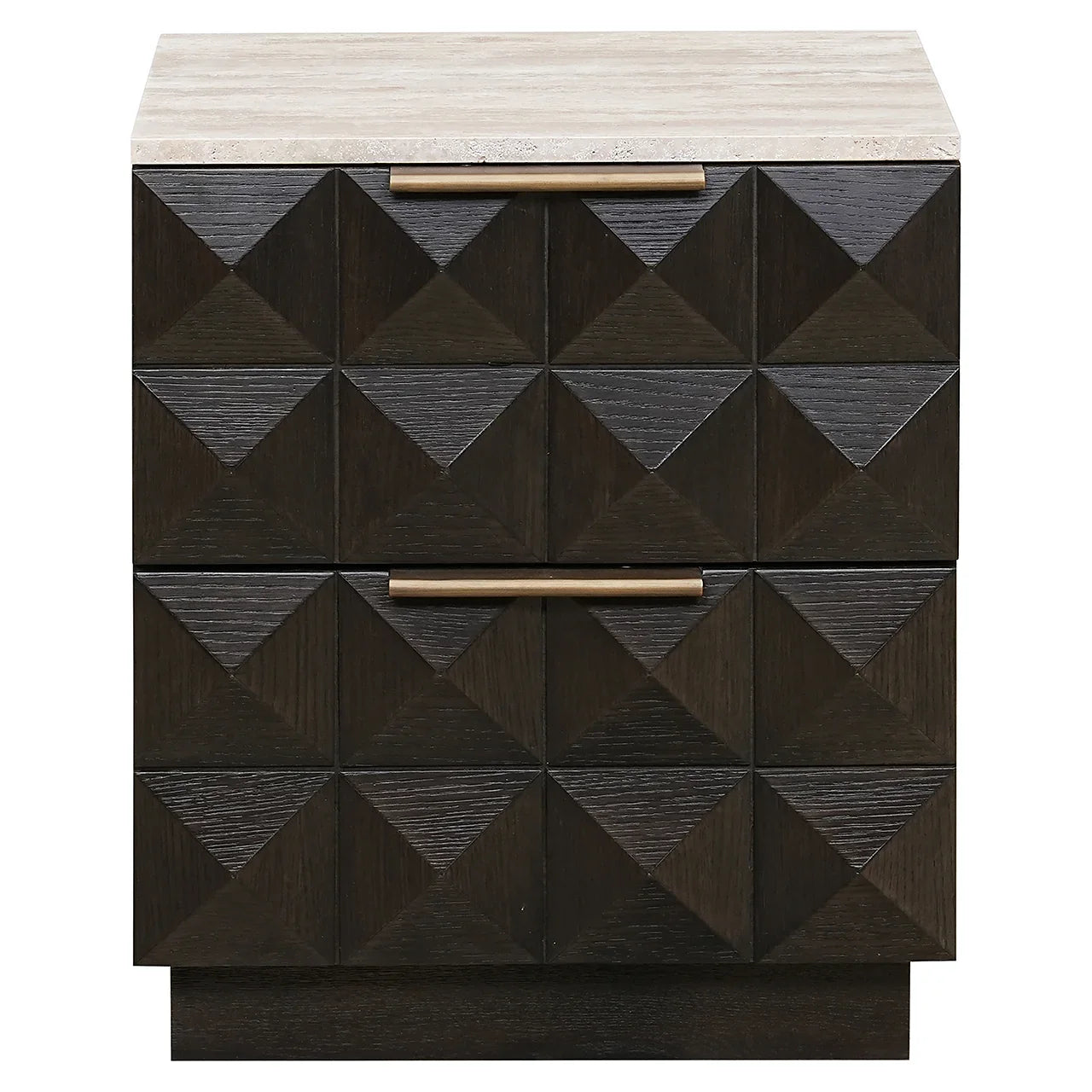 Naktsskapītis Claremont ar 2 atvilktnēm Richmond Interiors 62/53/44 cm brūns - N1 Home