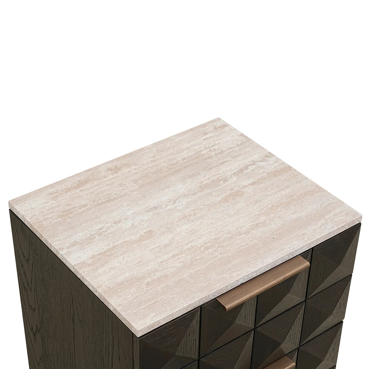 Naktsskapītis Claremont ar 2 atvilktnēm Richmond Interiors 62/53/44 cm brūns - N1 Home