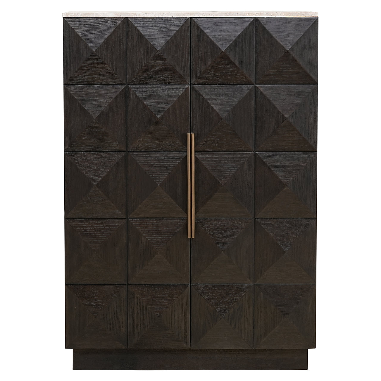Skapis Claremont ar 2 durvīm Richmond Interiors 138/95/45 cm brūns - N1 Home