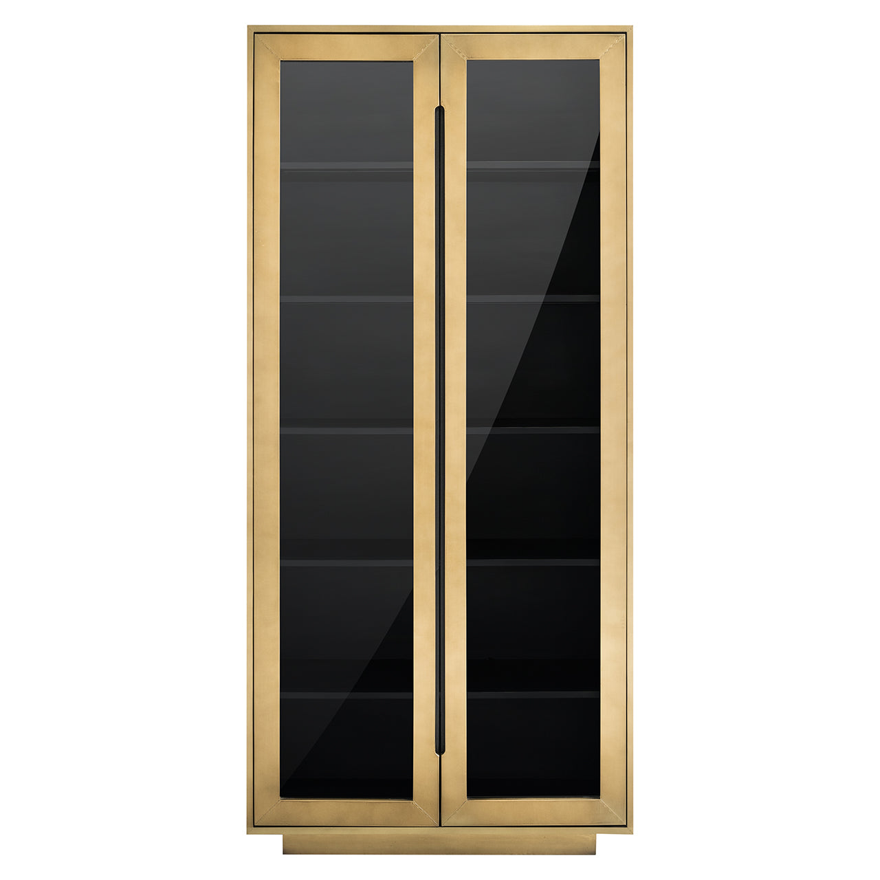 Skapis Finsbury ar 2 durvīm Richmond Interiors 209/97/51 cm melns/zelts - N1 Home
