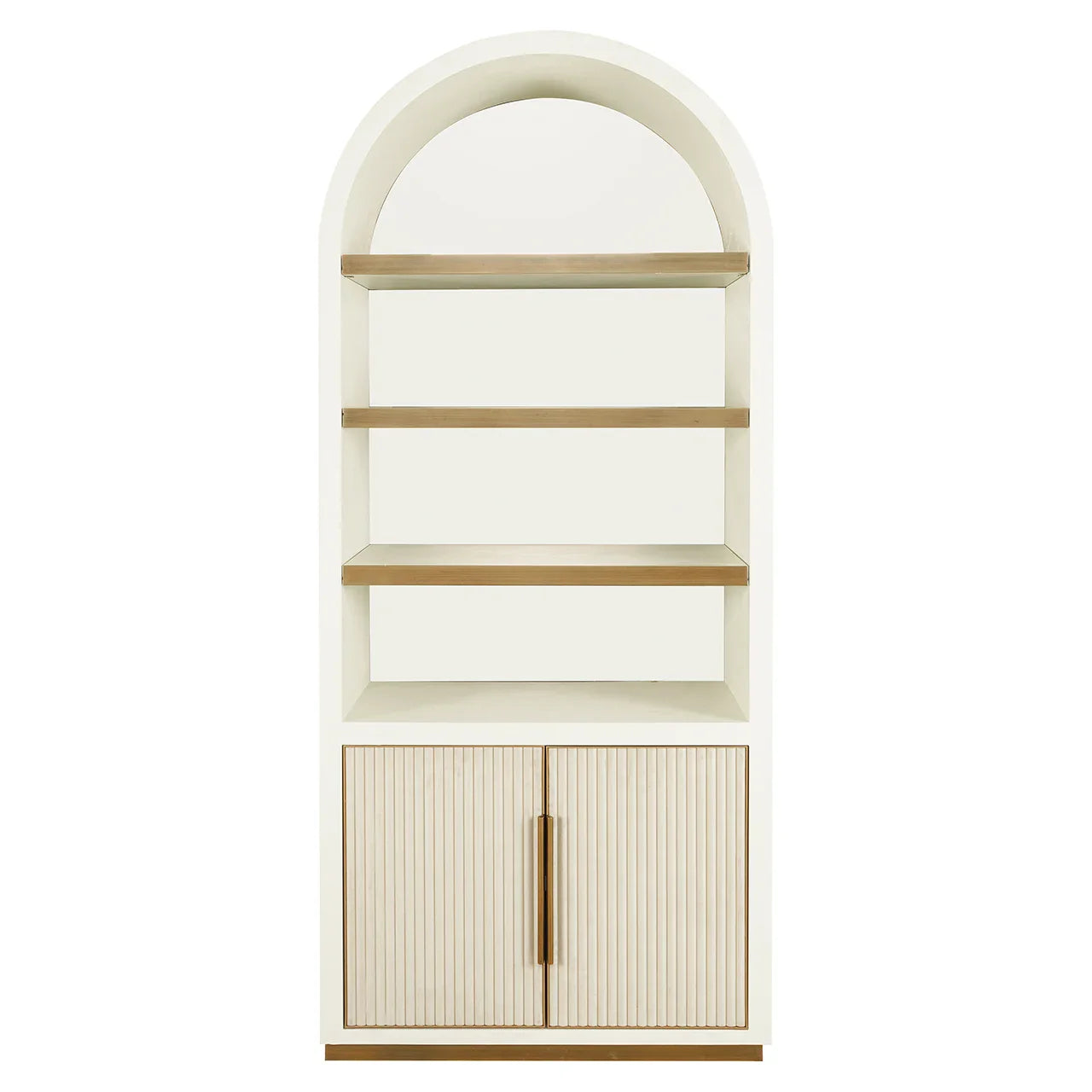 Vitrīna Tivoli ar arkveida virsmu, 2 durvīm, 3 plauktiem Richmond Interiors 210/90/45 cm balts - N1 Home