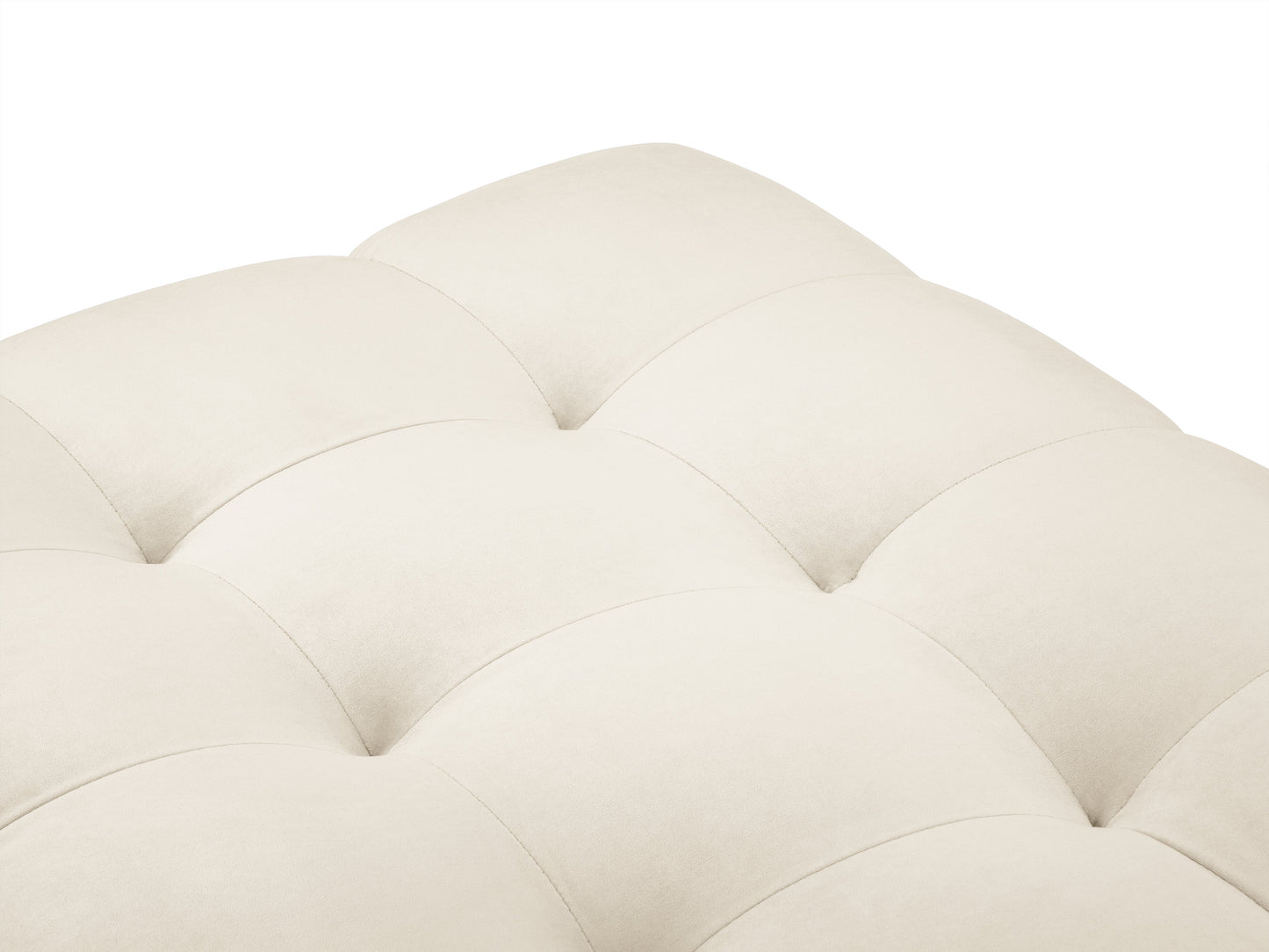 Pufs Cosmopolitan Design Bali 60x60x41 cm melns/krēms - N1 Home