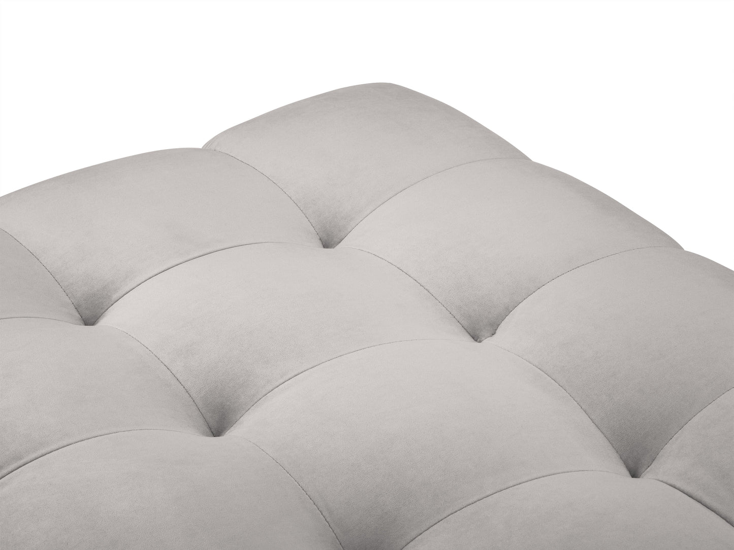 Pufs Cosmopolitan Design Bali 60x60x41 cm melns/gaiši pelēks - N1 Home