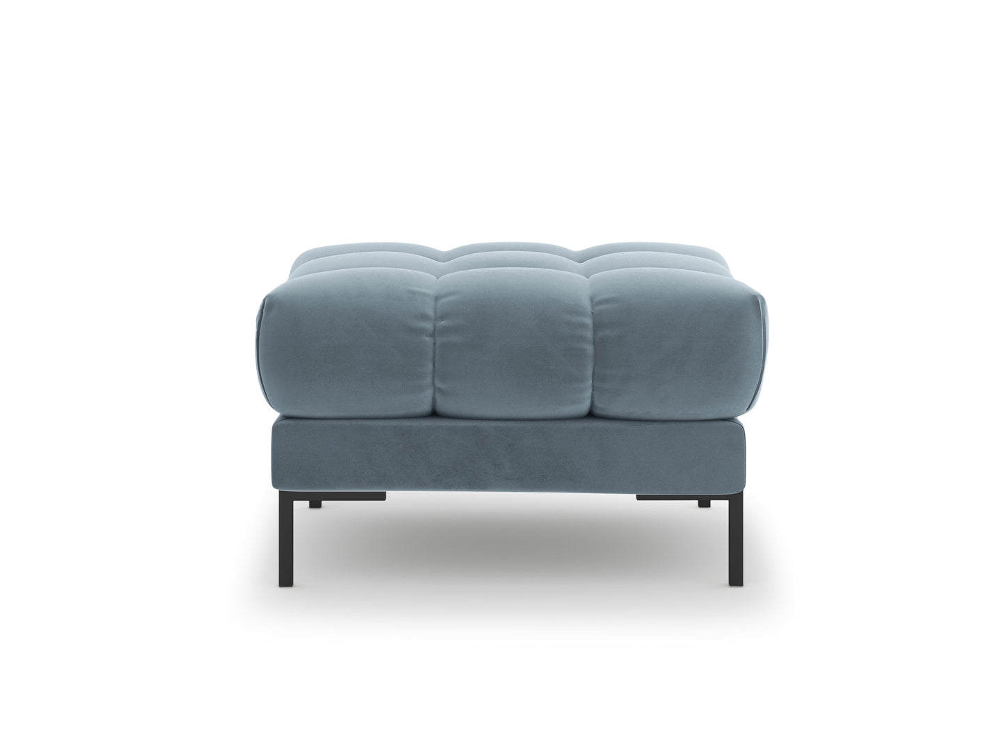 Pufs Cosmopolitan Design Bali 60x60x41 cm melns/debesjums zils - N1 Home