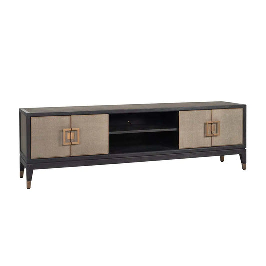 TV skapis Bloomville ar 4 durvīm Richmond Interiors 55/185/40 cm zelts - N1 Home
