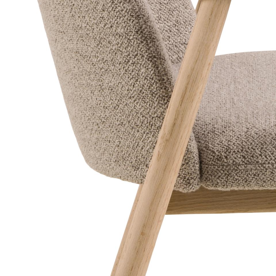 Krēsls Leor 55/57/80 cm bešs - N1 Home