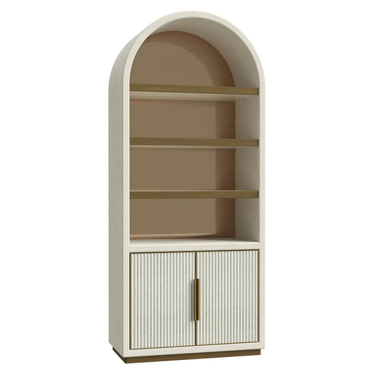 Vitrīna Tivoli ar arkveida virsmu, 2 durvīm, 3 plauktiem Richmond Interiors 210/90/45 cm balts - N1 Home