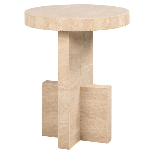 Galdiņš Biltmore itāļu travertīns Richmond Interiors 55/44/44 cm bēšs