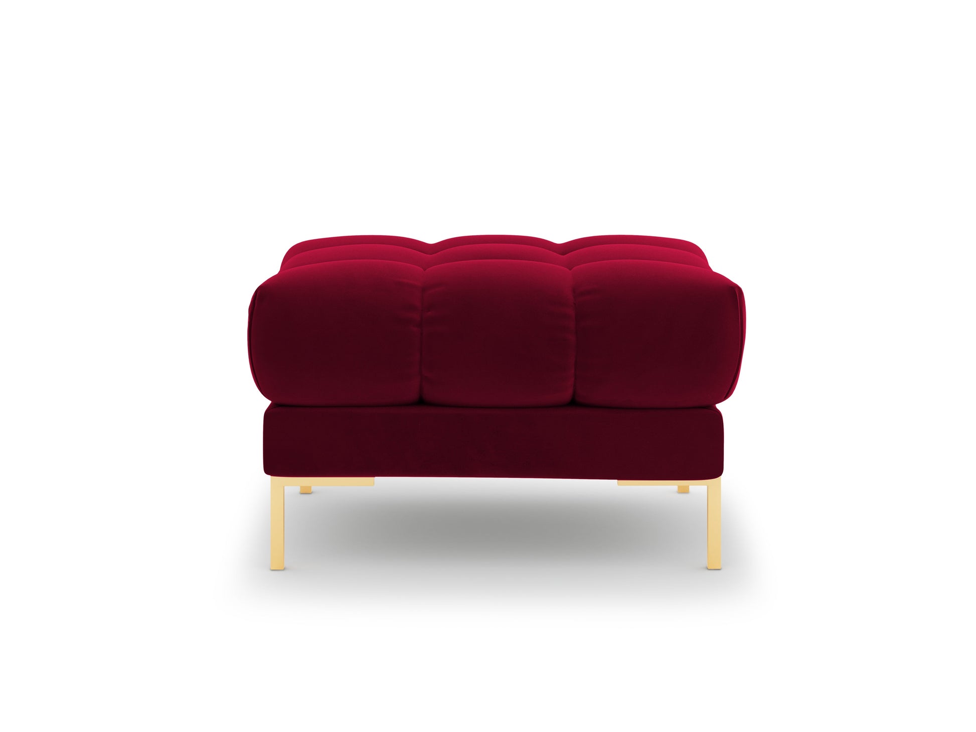 Pufs Cosmopolitan Design Bali 60x60x41 cm zelts/rubīns - N1 Home