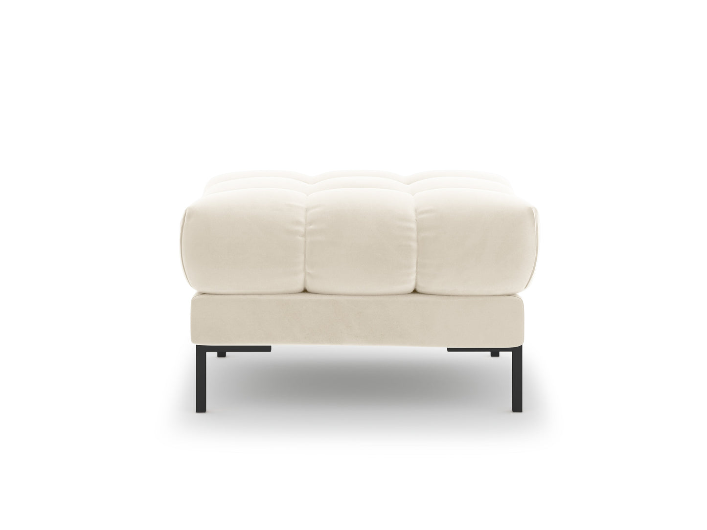 Pufs Cosmopolitan Design Bali 60x60x41 cm melns/krēms - N1 Home