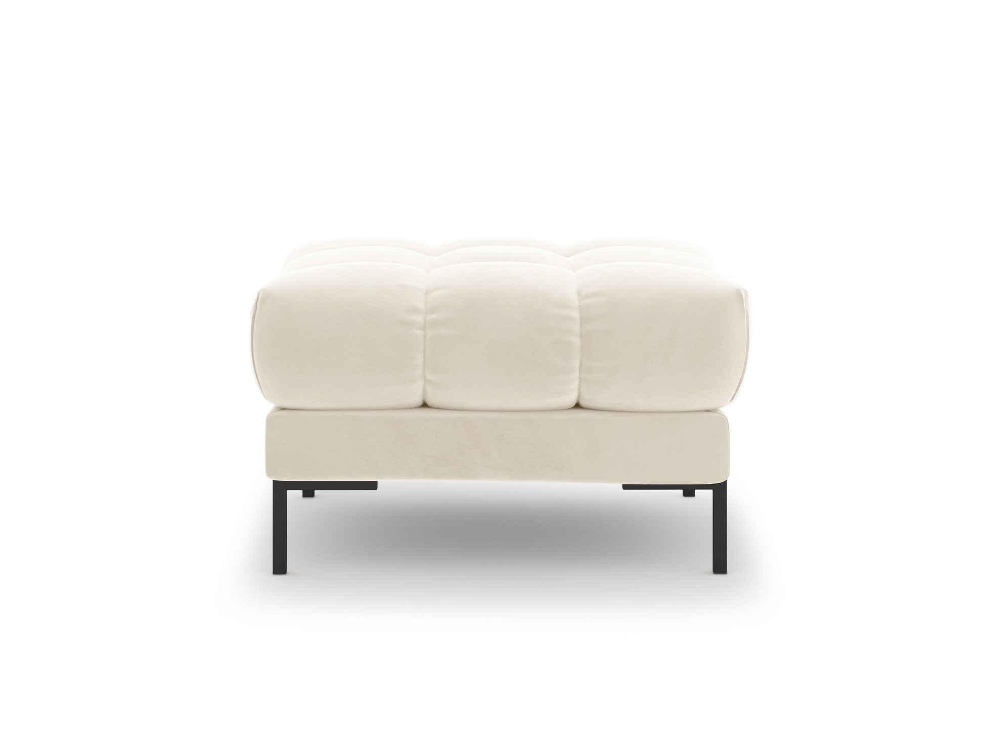 Pufs Cosmopolitan Design Bali 60x60x41 cm melns/krēms - N1 Home