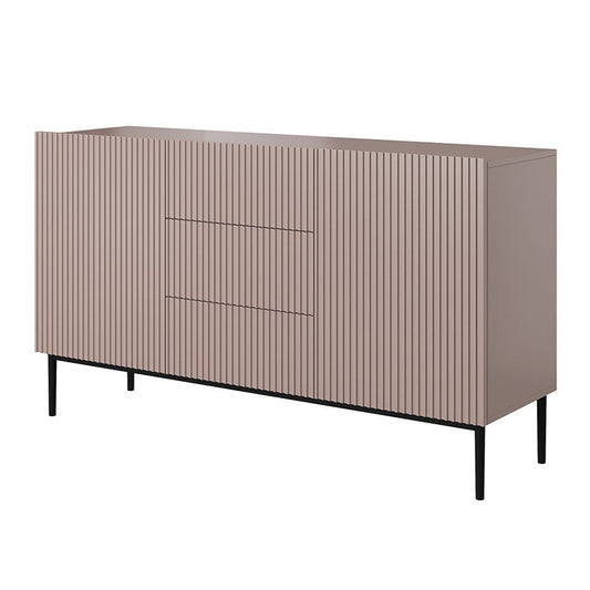 Kumode AUSTIN melnas kājas 150/85/45 antik rozā