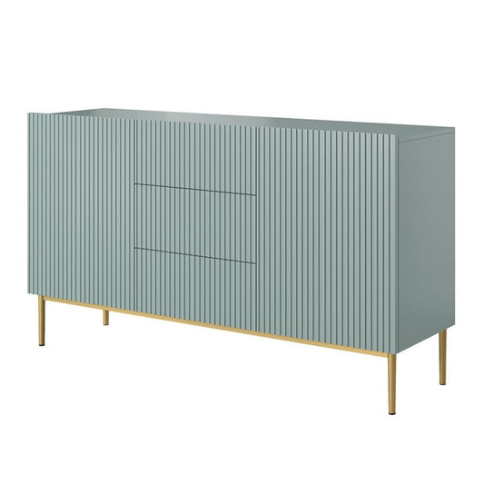 Kumode AUSTIN zelta kājas 150/85/45 debesjums zils