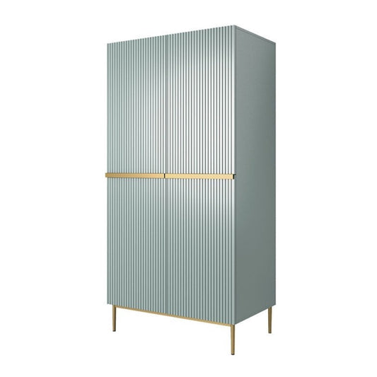 Skapis AUSTIN zelta 100/220/62 debesjums zils - N1 Home