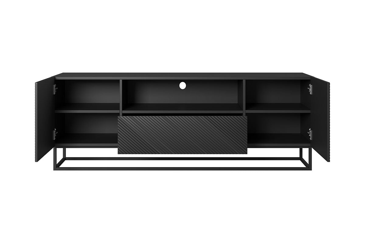 OSLO RTV kumode uz metāla kājām 167/60/40 melns - N1 Home
